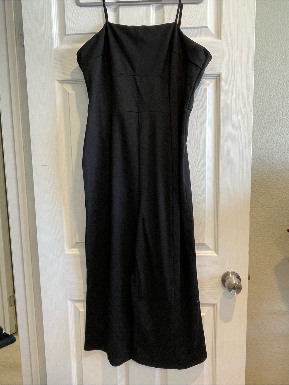 Wild Fable Black Jumpsuit XL Regular Wide-Leg Square Neck